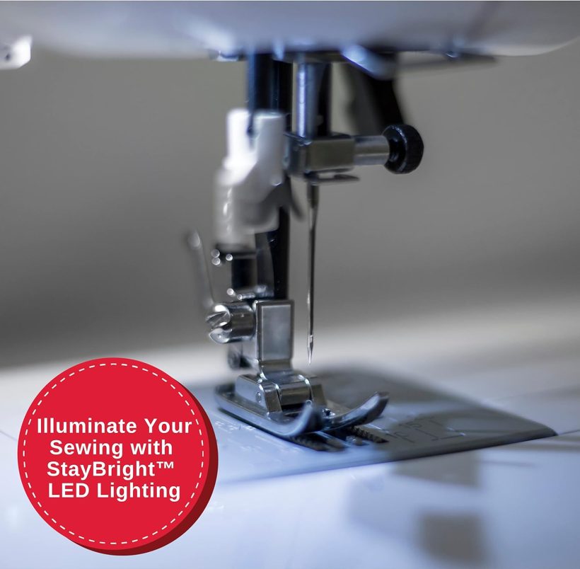 SINGER | 5560 Computerized Sewing Machine with Included Accessory Kit, Hard Cover & Extension Table, 203 Stitch Applications - Perfect for Beginners - Image 9